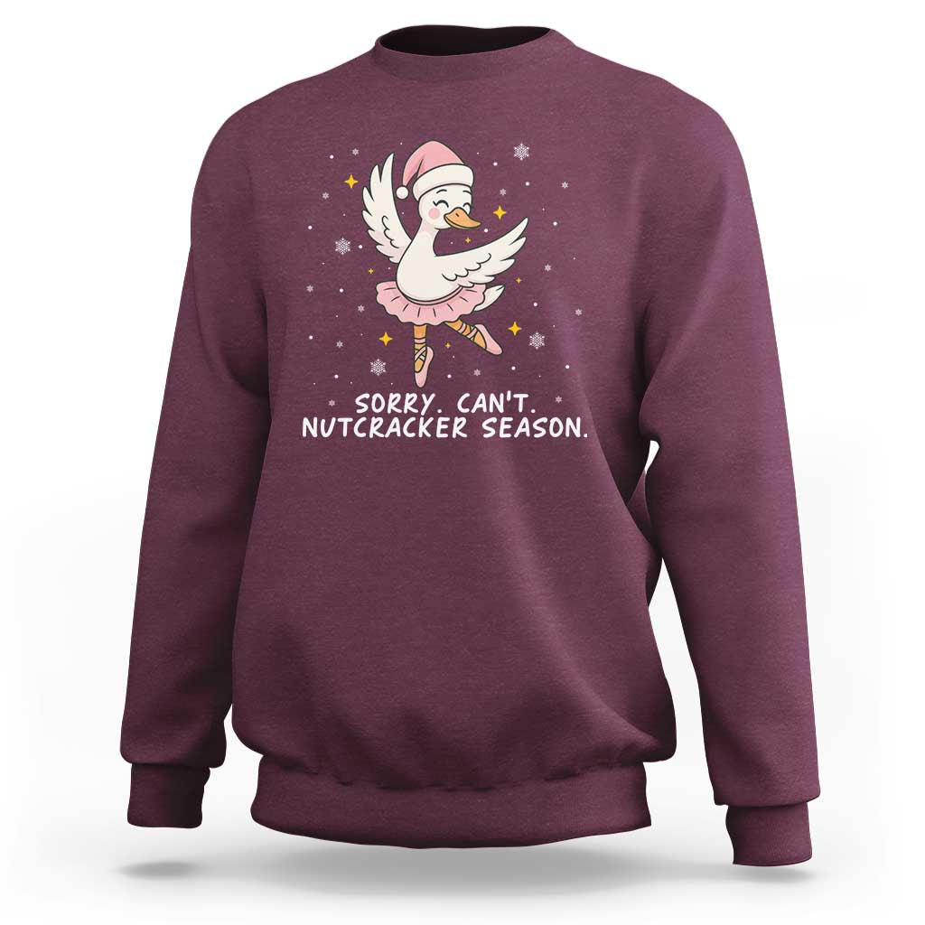 Nutcracker Goose Ballet Christmas Sweatshirt - Wonder Print Shop