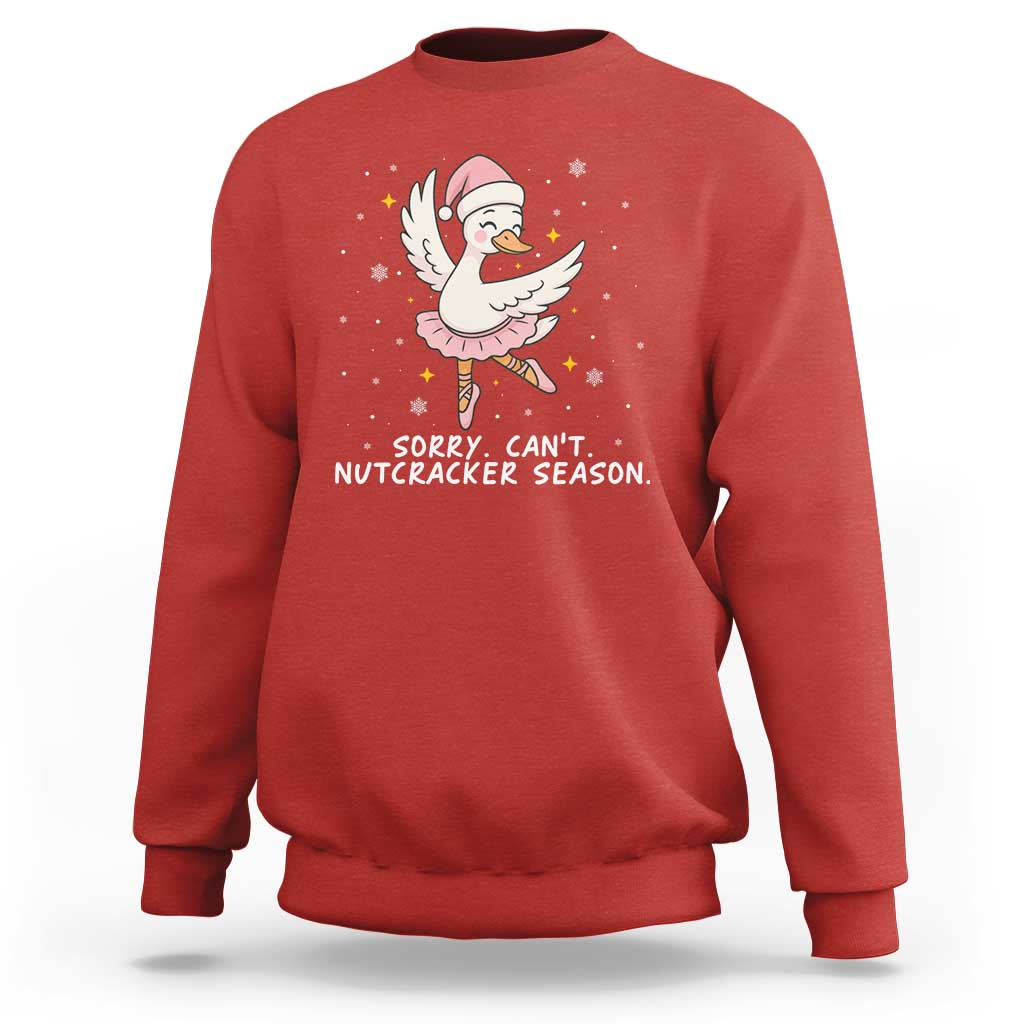 Nutcracker Goose Ballet Christmas Sweatshirt - Wonder Print Shop