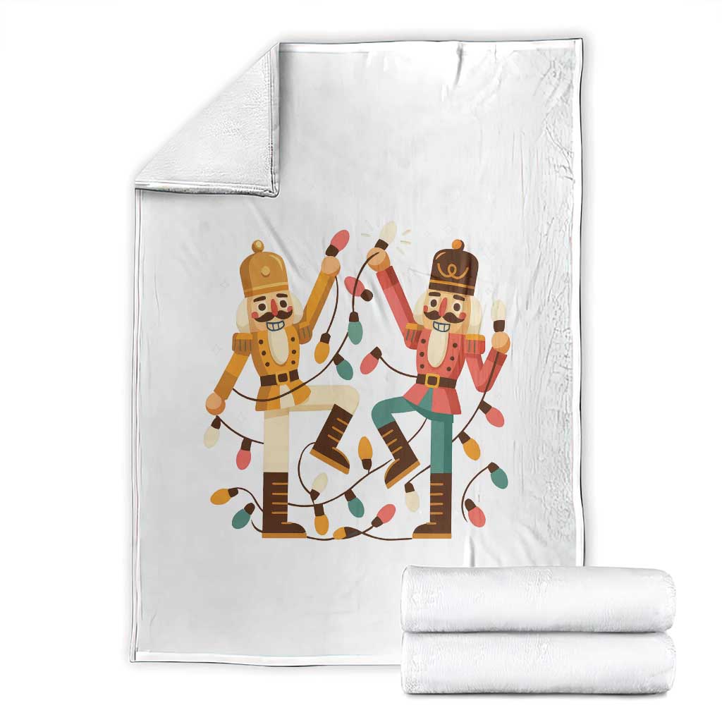 Funny Nutcracker Christmas Throw Blanket Let Us Get Crackin - Wonder Print Shop