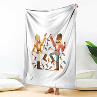 Funny Nutcracker Christmas Throw Blanket Let Us Get Crackin - Wonder Print Shop