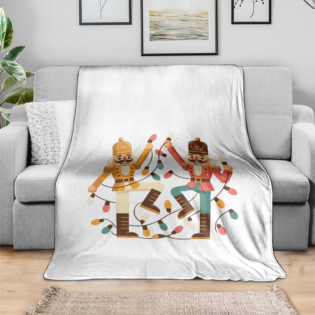 Funny Nutcracker Christmas Throw Blanket Let Us Get Crackin - Wonder Print Shop