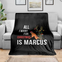Marcus The Worm Robert Christmas Meme Throw Blanket All I Want For Xmas Is Marcus - Wonder Print Shop