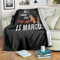 Marcus The Worm Robert Christmas Meme Throw Blanket All I Want For Xmas Is Marcus - Wonder Print Shop