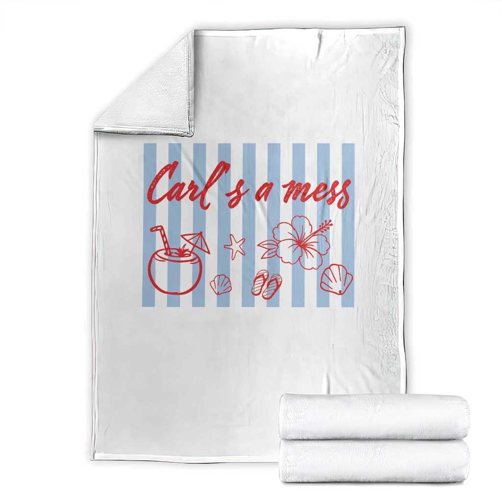 Carl's a Mess Throw Blanket Viral Sarcastic Reality TV