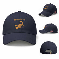 Quesadillas Scorpion Baseball Cap Burnt Orange Southwestern