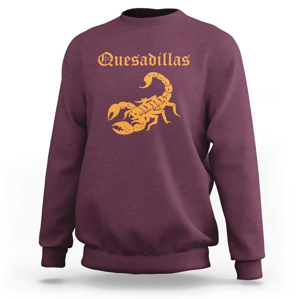Quesadillas Scorpion Sweatshirt Burnt Orange Southwestern