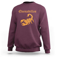 Quesadillas Scorpion Sweatshirt Burnt Orange Southwestern