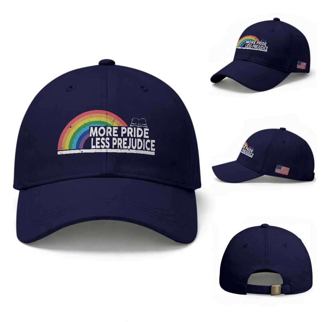 More Pride Less Prejudice Baseball Cap Pride Month LGBTQ