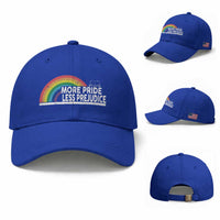 More Pride Less Prejudice Baseball Cap Pride Month LGBTQ