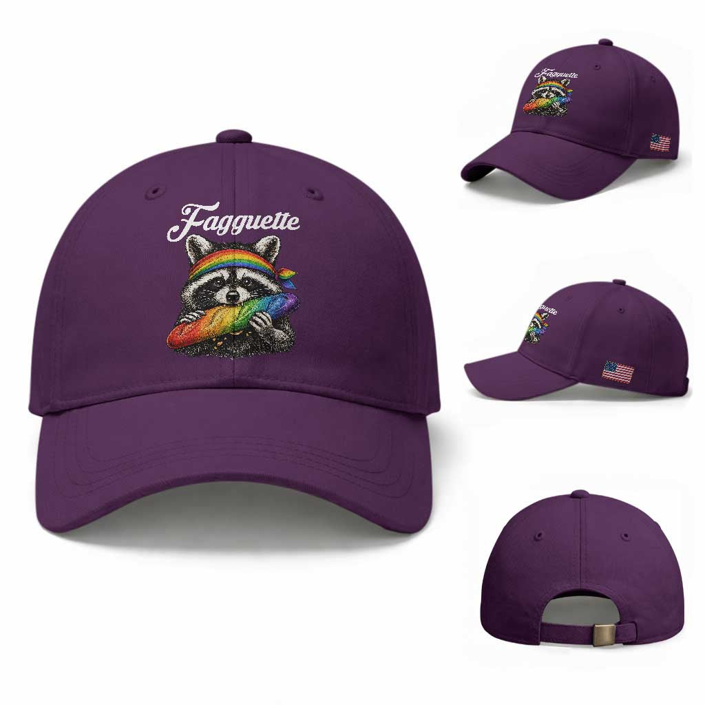 Faguette LGBTQ Baseball Cap Funny Pride Raccoon Rainbow