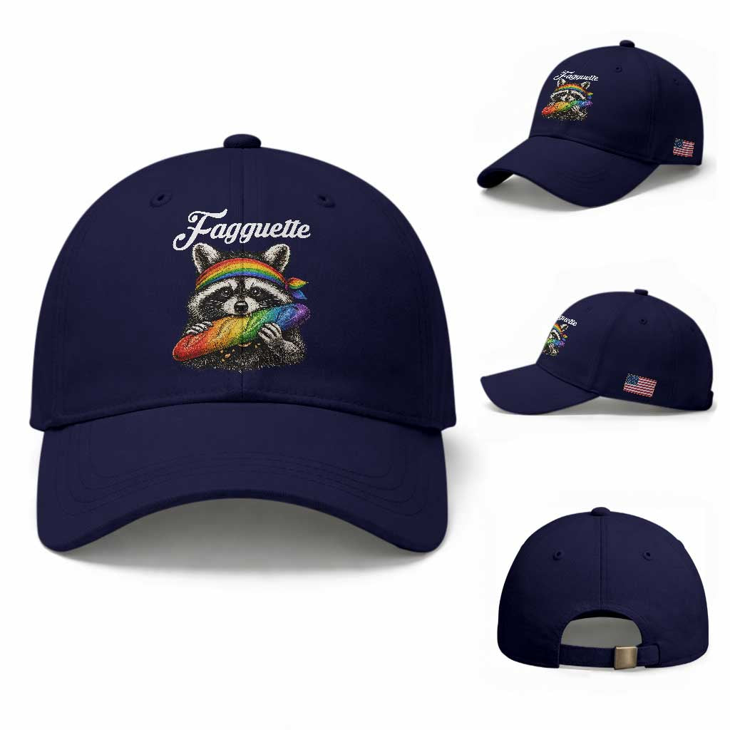 Faguette LGBTQ Baseball Cap Funny Pride Raccoon Rainbow