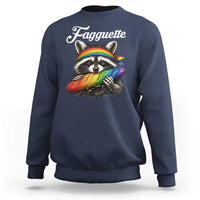 Faguette LGBTQ Sweatshirt Funny Pride Raccoon Rainbow