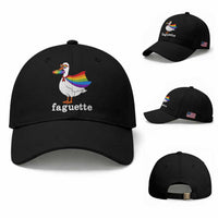 Faguette LGBTQ Baseball Cap Funny Pride Goose Rainbow