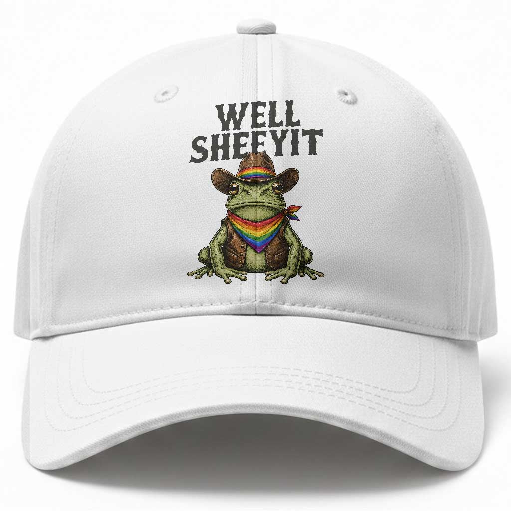 Pride Frog LGBT Rainbow Baseball Cap Well Sheeyit Country Western