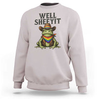 Pride Frog LGBT Rainbow Sweatshirt Well Sheeyit Country Western
