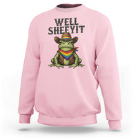 Pride Frog LGBT Rainbow Sweatshirt Well Sheeyit Country Western