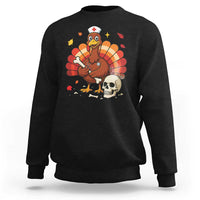 Funny Thanksgiving Nurse Turkey Sweatshirt Fall RN - Wonder Print Shop