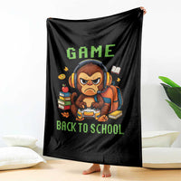 Funny Video Game Throw Blanket Cute Monkey Back To School - Wonder Print Shop