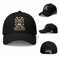 Flight was Never an Option Tactical Penguin Baseball Cap Funny Bird Meme