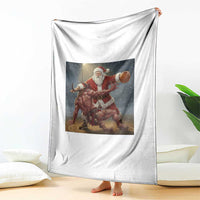 Funny Santa Basketball Throw Blanket Satan Christmas Meme - Wonder Print Shop