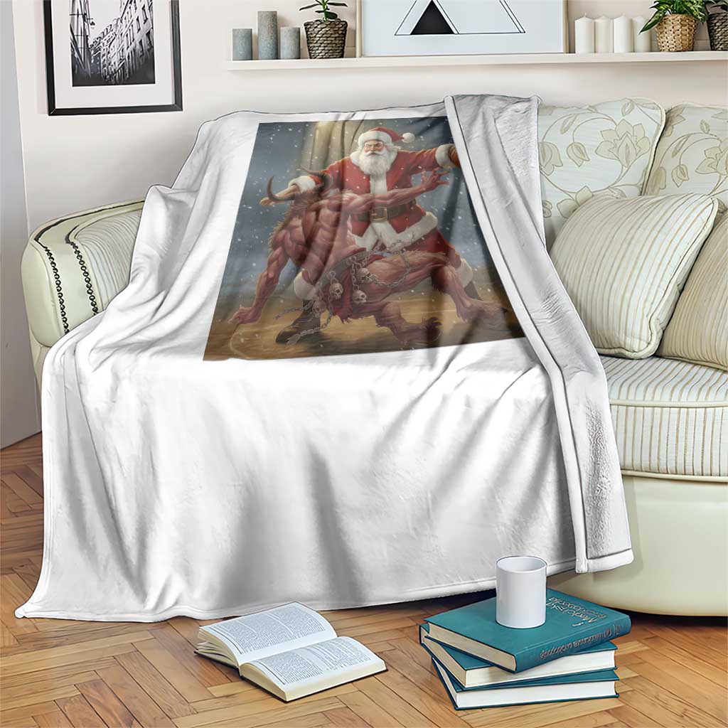 Funny Santa Basketball Throw Blanket Satan Christmas Meme - Wonder Print Shop