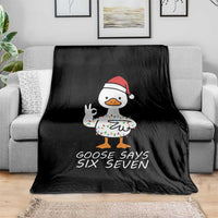 67 Six Seven Silly Goose Christmas Meme Throw Blanket - Wonder Print Shop