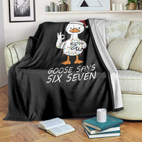 67 Six Seven Silly Goose Christmas Meme Throw Blanket - Wonder Print Shop