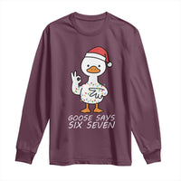 67 Six Seven Silly Goose Christmas Meme Long Sleeve Shirt - Wonder Print Shop
