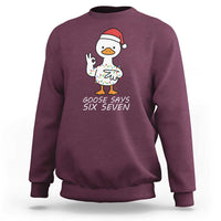 67 Six Seven Silly Goose Christmas Meme Sweatshirt - Wonder Print Shop