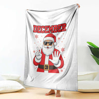 December 25 Throw Blanket Funny Santa Says Christmas - Wonder Print Shop