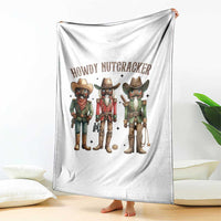Nutcracker Cowboy Christmas Western Country Howdy Throw Blanket - Wonder Print Shop