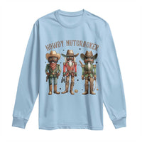 Nutcracker Cowboy Christmas Western Country Howdy Long Sleeve Shirt - Wonder Print Shop