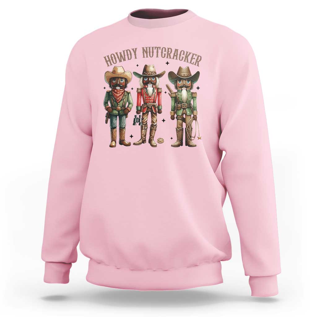 Nutcracker Cowboy Christmas Western Country Howdy Sweatshirt - Wonder Print Shop