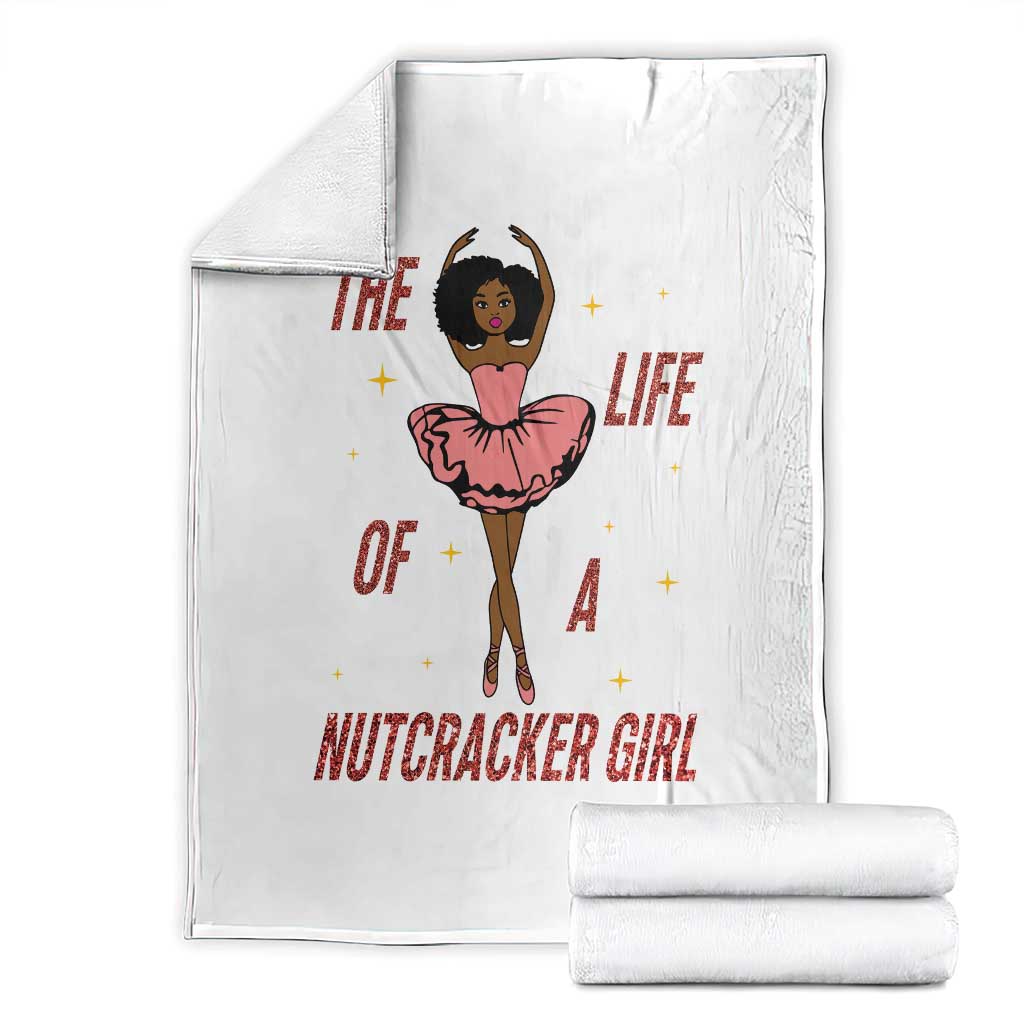 Black Nutcracker Throw Blanket The Life Of A Ballet Girl - Wonder Print Shop