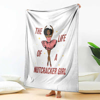 Black Nutcracker Throw Blanket The Life Of A Ballet Girl - Wonder Print Shop