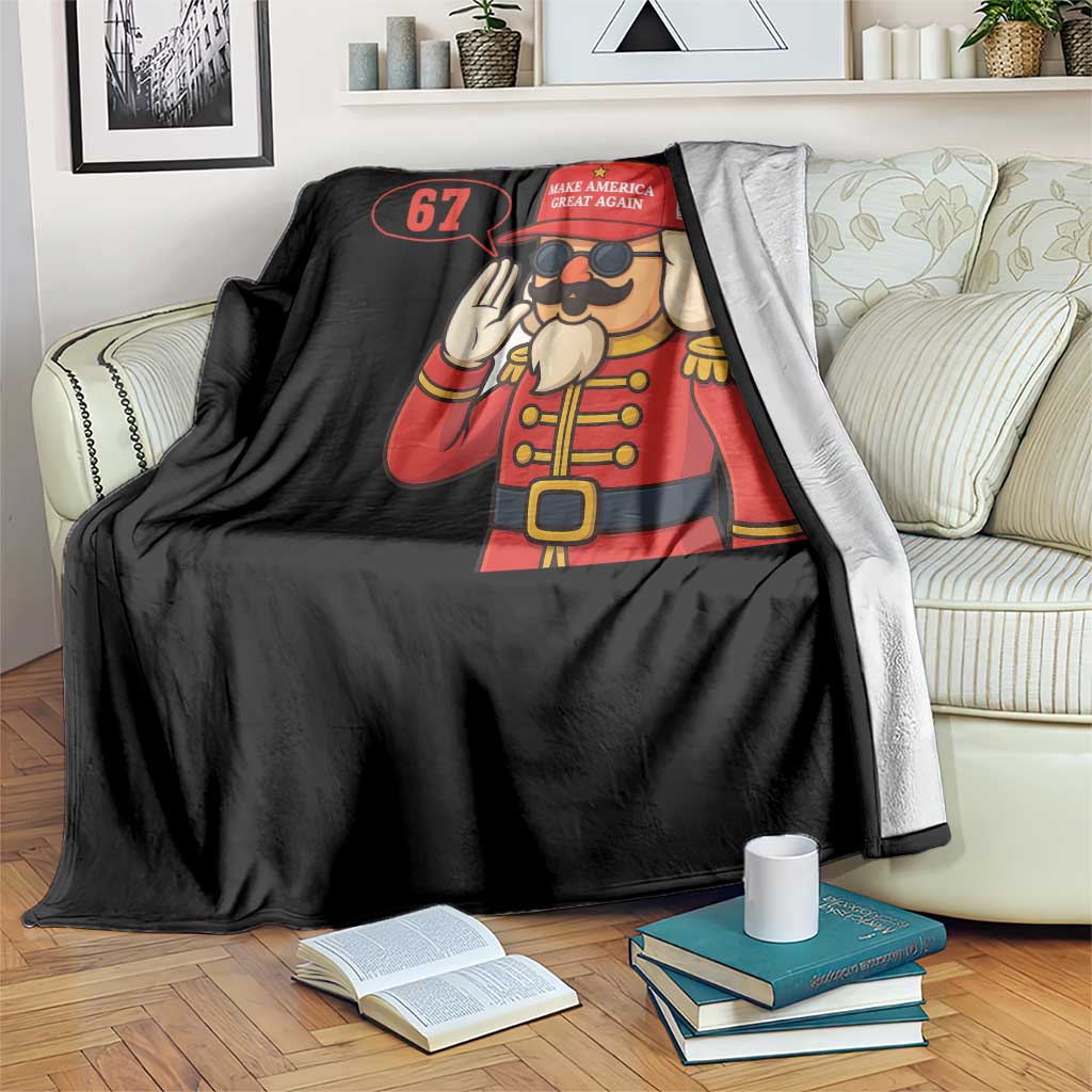 67 Six Seven Christmas Meme Throw Blanket Funny Nutcracker Make Xmas Great Again - Wonder Print Shop