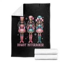 Howdy Nutcracker Cowgirl Christmas Western Country Throw Blanket - Wonder Print Shop