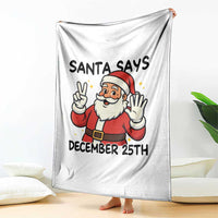 Santa Christmas December 25th Season Throw Blanket - Wonder Print Shop