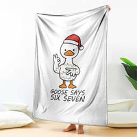 67 Six Seven Chirtsmas Meme Throw Blanket Funny Silly Goose - Wonder Print Shop