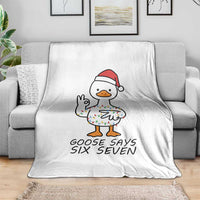 67 Six Seven Chirtsmas Meme Throw Blanket Funny Silly Goose - Wonder Print Shop