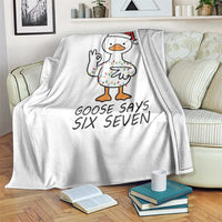 67 Six Seven Chirtsmas Meme Throw Blanket Funny Silly Goose - Wonder Print Shop