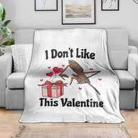 Marcus The Worm Meme Throw Blanket I Do Not Like This Valentine - Wonder Print Shop
