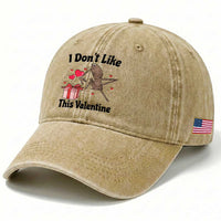 Marcus The Worm Meme Washed Cotton Baseball Cap I Do Not Like This Valentine