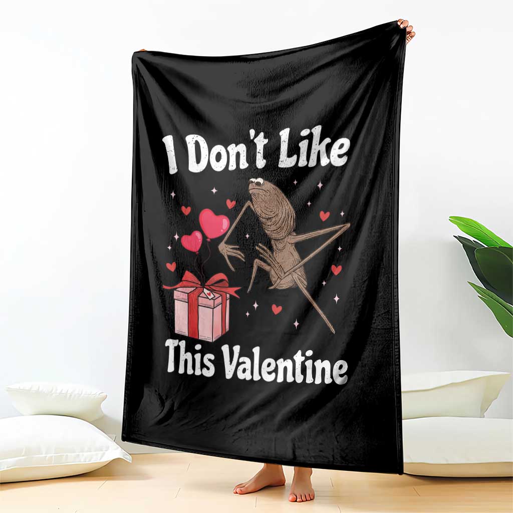 Marcus The Worm Meme Throw Blanket Funny Anti Valentines Day Sarcastic - Wonder Print Shop
