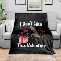Marcus The Worm Meme Throw Blanket Funny Anti Valentines Day Sarcastic - Wonder Print Shop