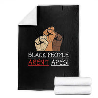 Black People Aren't Apes Throw Blanket Anti-Racist Statement