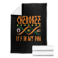 Cherokee Native American DNA Pride Throw Blanket It Is In My DNA - Wonder Print Shop