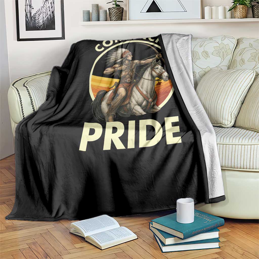 Native American Comanche Pride Indigenous People Day Throw Blanket - Wonder Print Shop