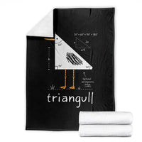 Triangull Triangle Seagull Bird Pun Throw Blanket Funny Math Teacher Joke Humor