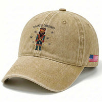 Nutcracker Christmas Washed Cotton Baseball Cap What Is Cracking
